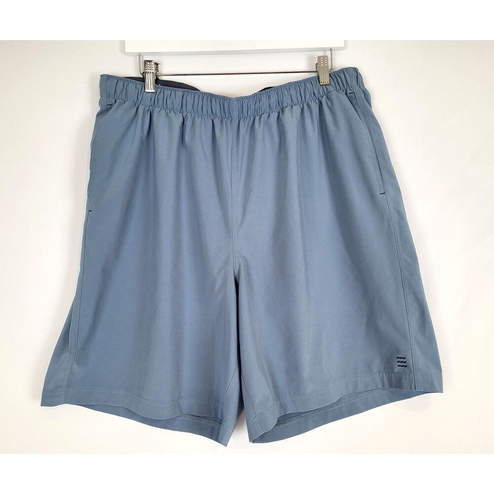 Free Fly Breeze Shorts Mens XXL Blue Performance Training Stretch Pockets